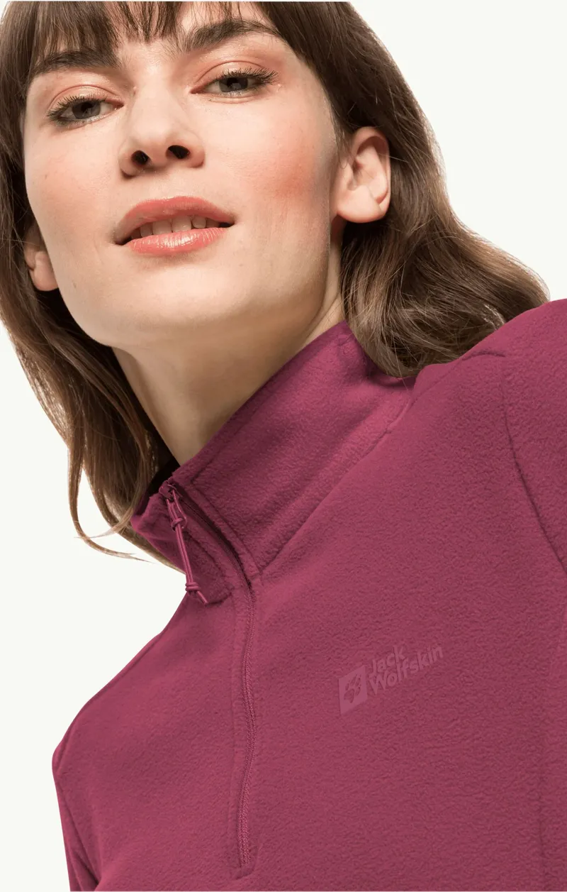 Jack Wolfskin Taunus HZ Fleece Womens in Sangria Red-2